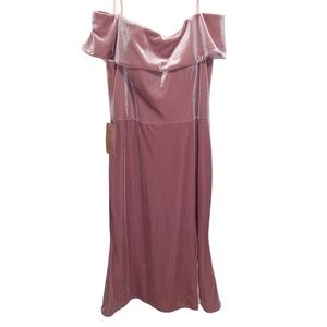BHLDN Dress Womens Size 14 US Velvet Velour Formal Fairy Party Feminine Romantic